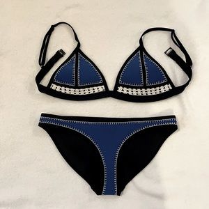 TRIANGL — Neoprene bikini BLUE size: SMALL++/SMALL